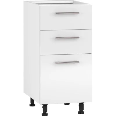 Lower cabinet with drawers VENTO D3S-40/82 white